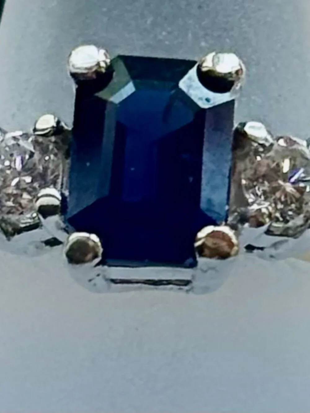 Sapphire diamond ring 14kgold this beautiful